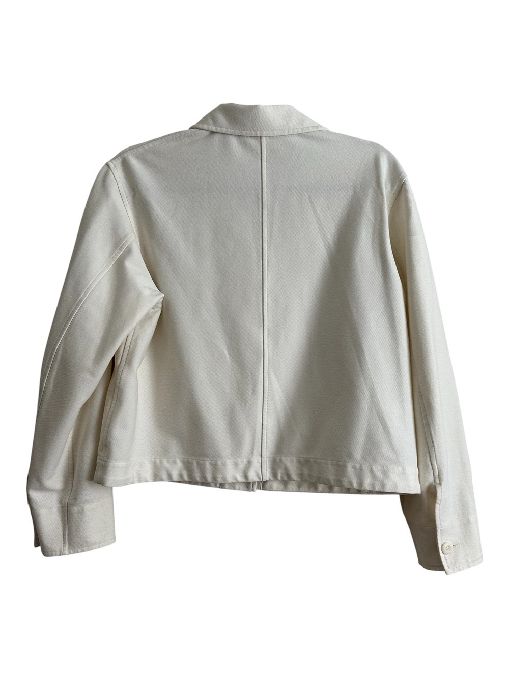 Uniqlo Cream Button-Front Jean Jacket - Picture 2 of 5